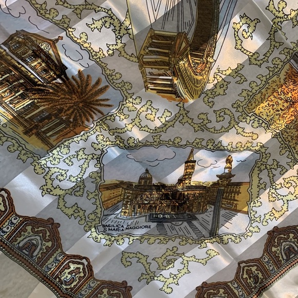 Rome Italy Scarf Italian City Scenes Souvenir European Roman Accessory Gift - Picture 7 of 14